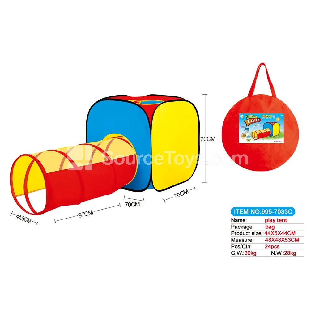 2-in-1 Playhouse with Tunnel Crawl Tube 2-in-1 Playhouse with Tunnel Crawl Tube