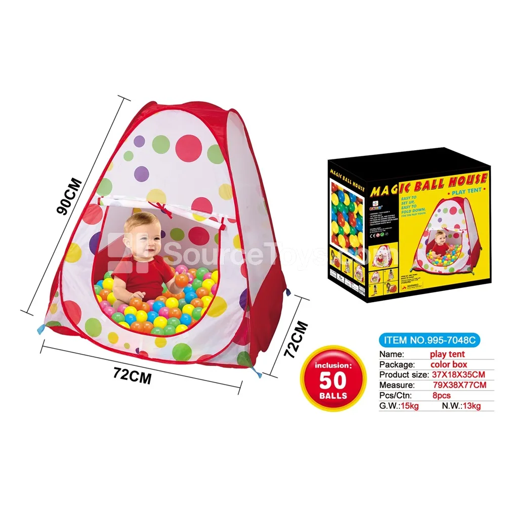 Kids Play Tent with 50 Ocean Balls (7 cm) Kids Play Tent with 50 Ocean Balls (7 cm)
