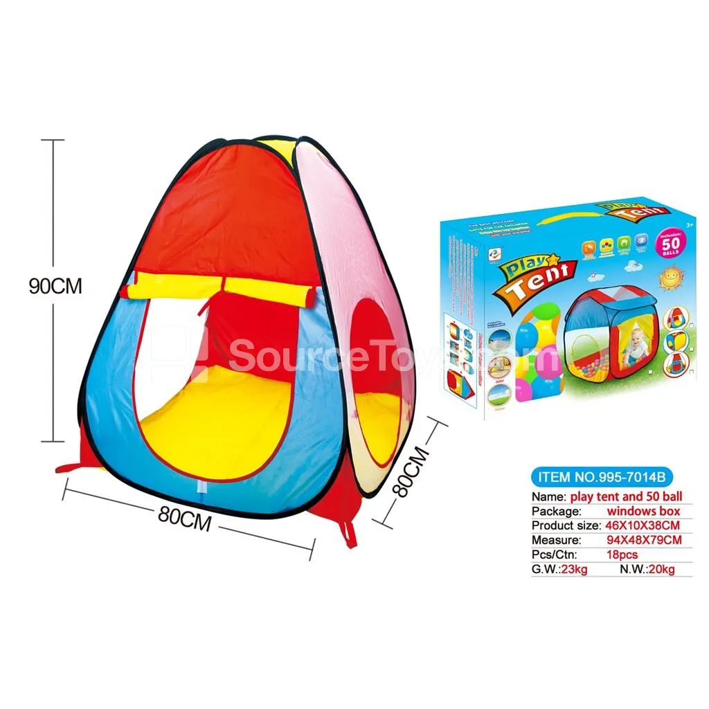 Kids Play Tent with 50 Ocean Balls Kids Play Tent with 50 Ocean Balls