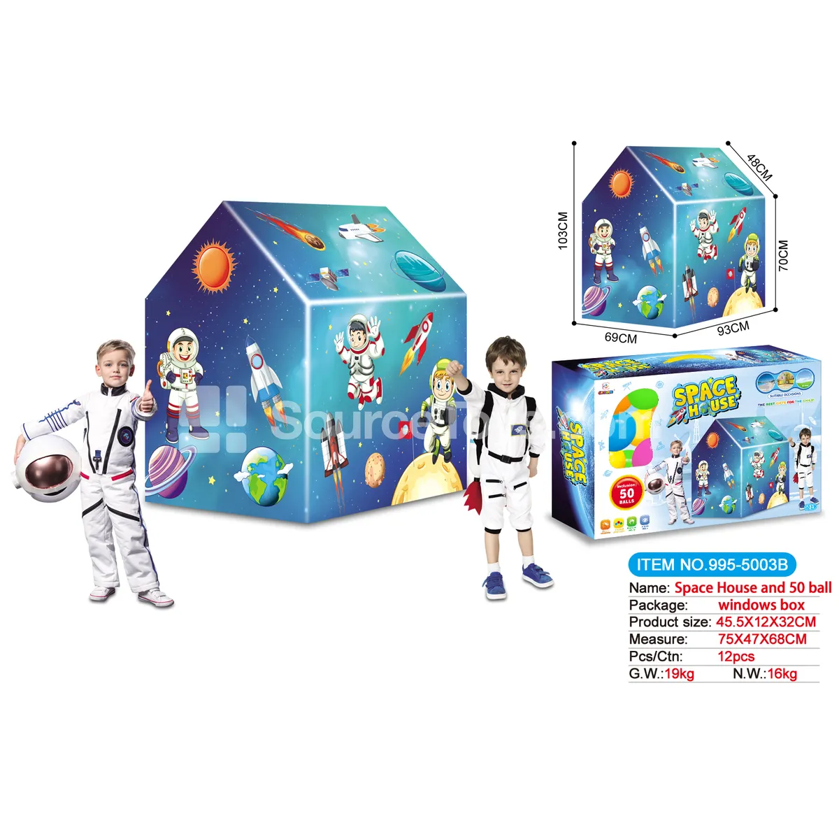 Space Play Tent with 50 Ocean Balls Space Play Tent with 50 Ocean Balls