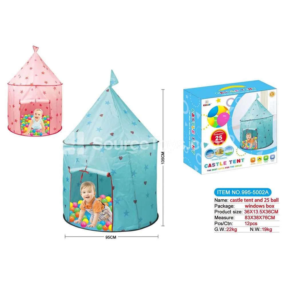 Play tent with 25 ocean balls Play tent with 25 ocean balls