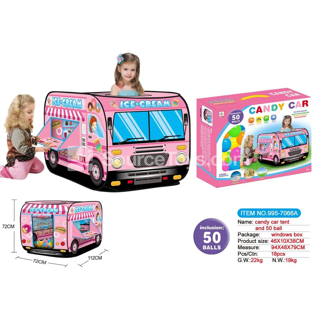 Candy Cart Play Tent with 50 Ocean Balls Candy Cart Play Tent with 50 Ocean Balls