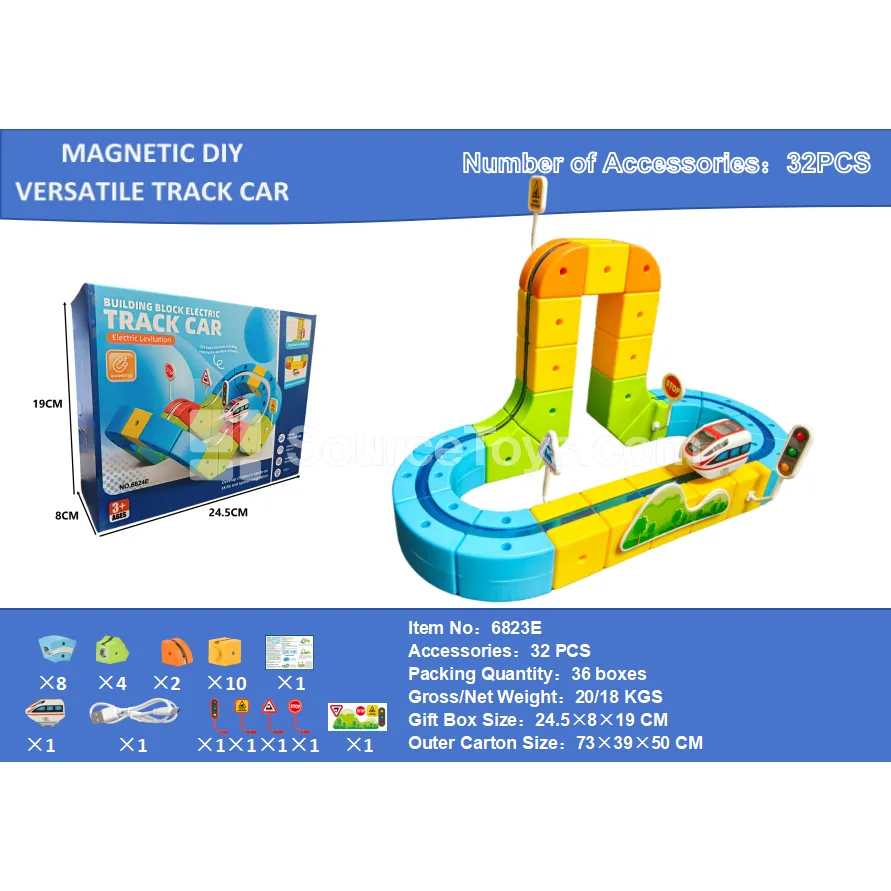 Gear DIY Modular Track Car Set