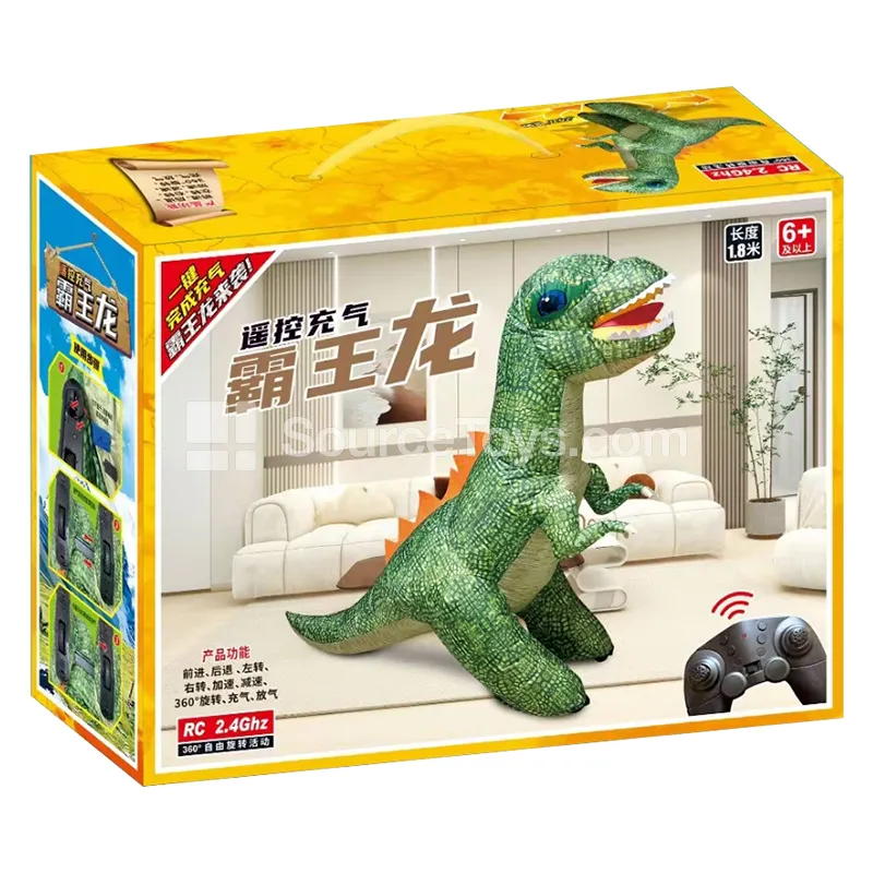 2.4G Remote Control Inflatable Dinosaur: T-Rex (English Color Box) 2.4G Remote Control Inflatable Dinosaur: T-Rex (English Color Box)