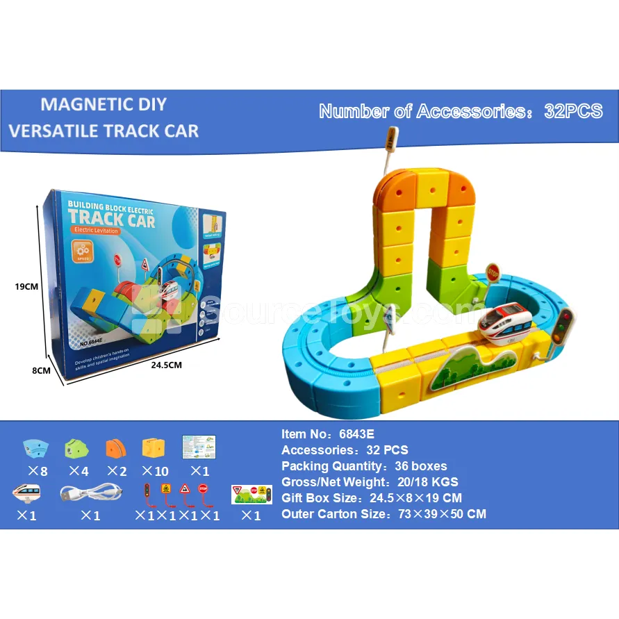 Gear DIY Modular Track Car Set
