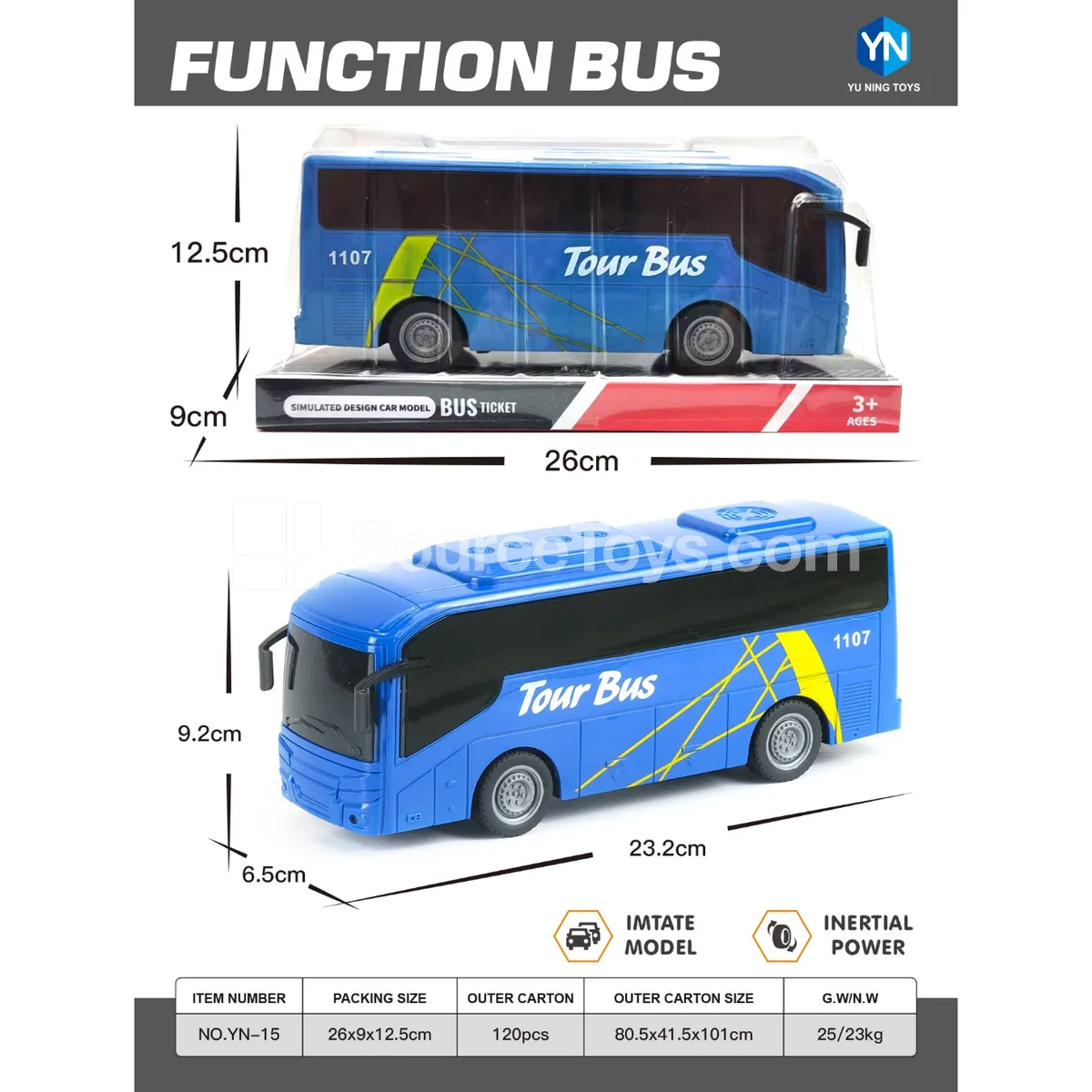 Blue Bus Toy