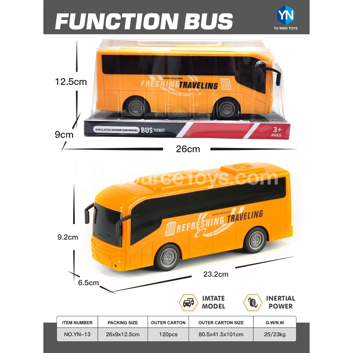 Yellow Bus Toy
