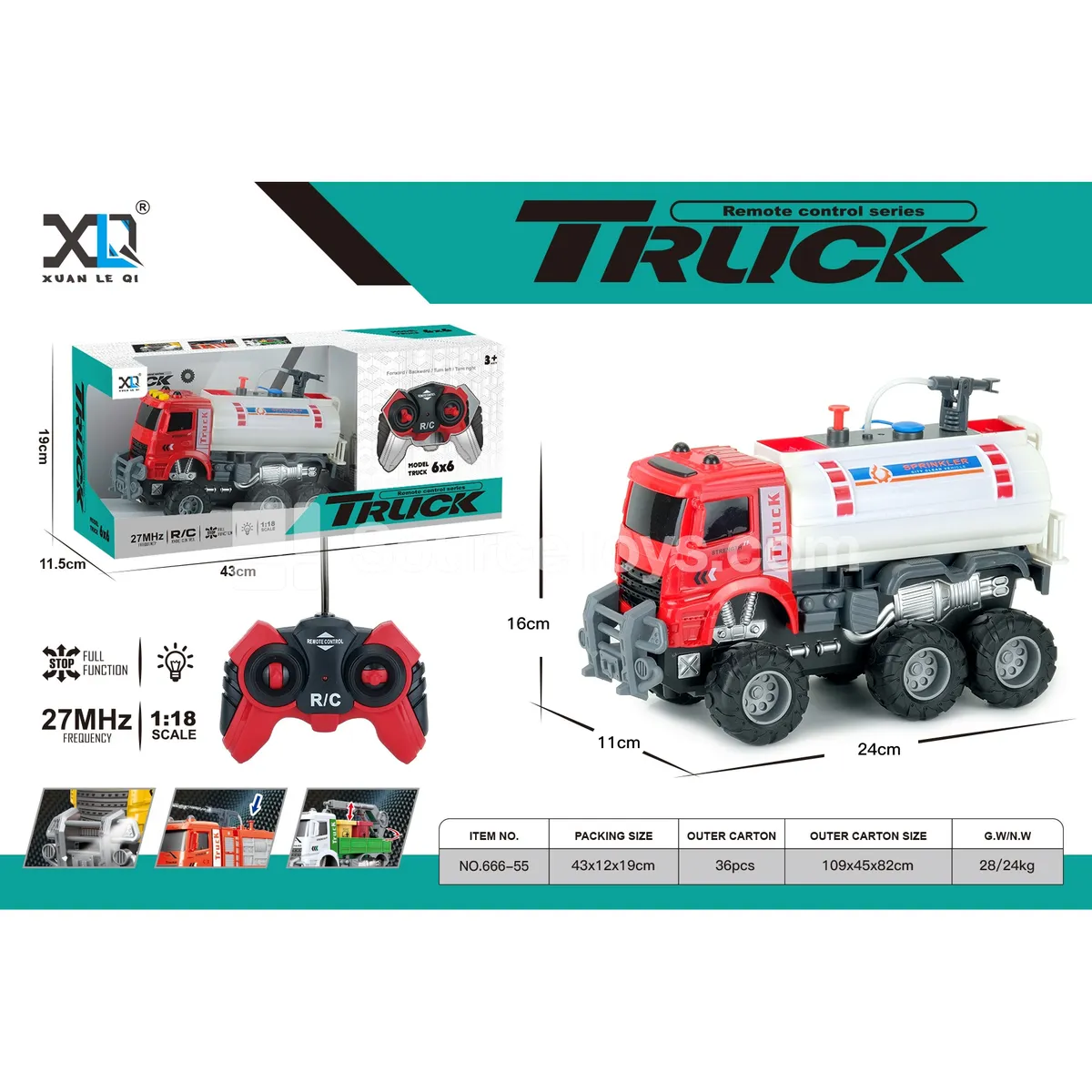 Off-Road Big-Wheel Fire Water Truck, Water Spraying, Rechargeable Off-Road Big-Wheel Fire Water Truck, Water Spraying, Rechargeable