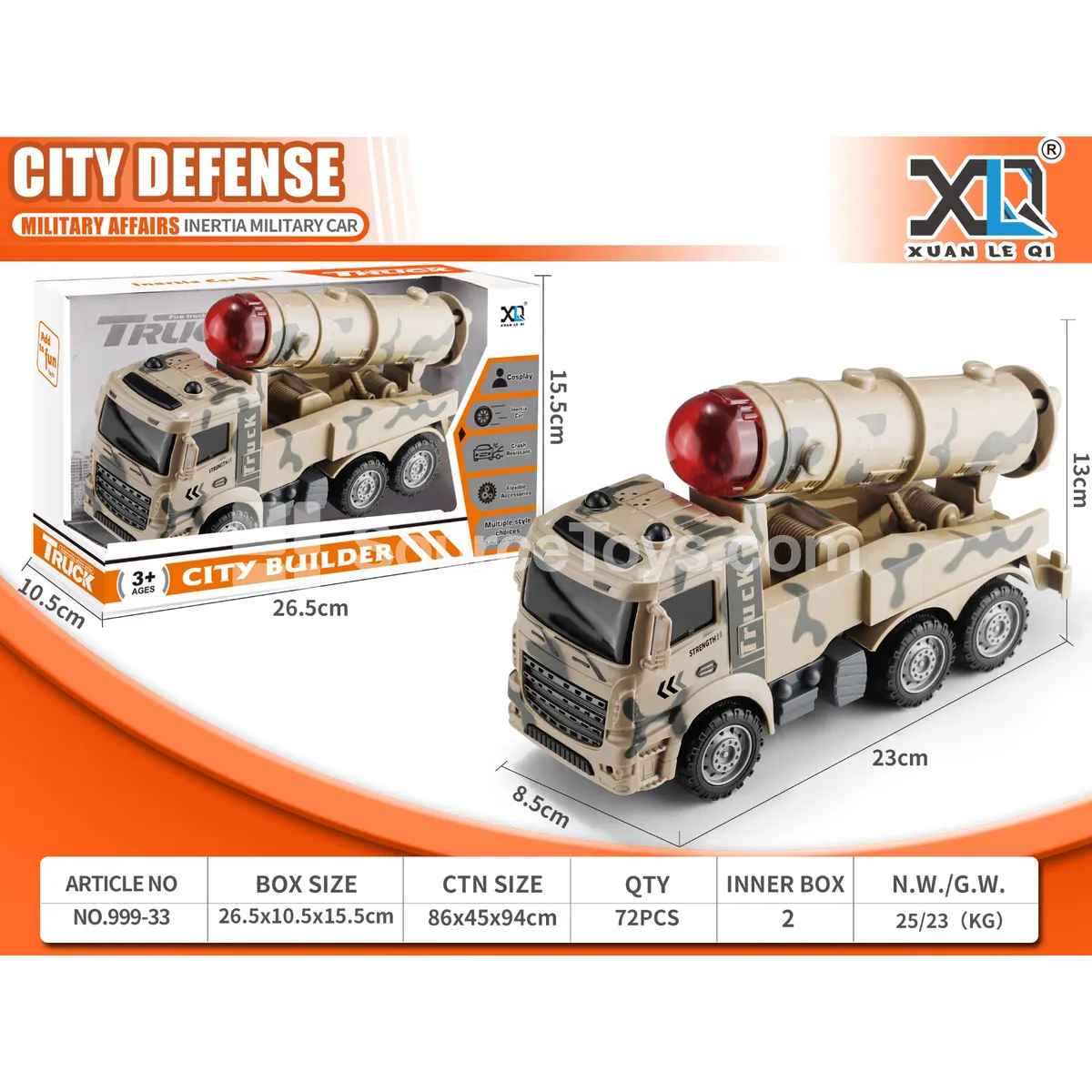 Military Missile Vehicle Toy Military Missile Vehicle Toy