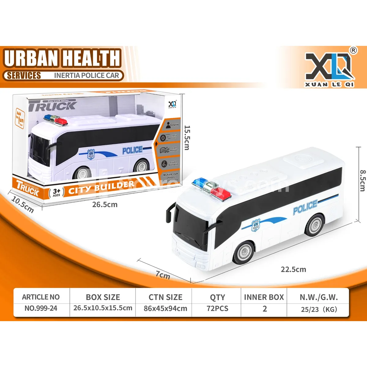 Friction Police Bus