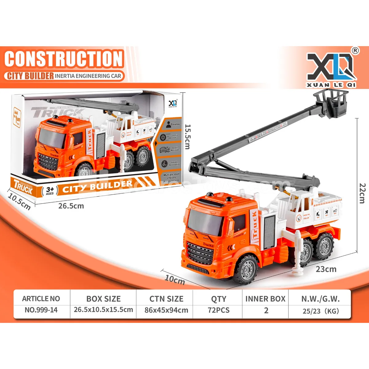 Engineering Ladder Truck Toy Engineering Ladder Truck Toy