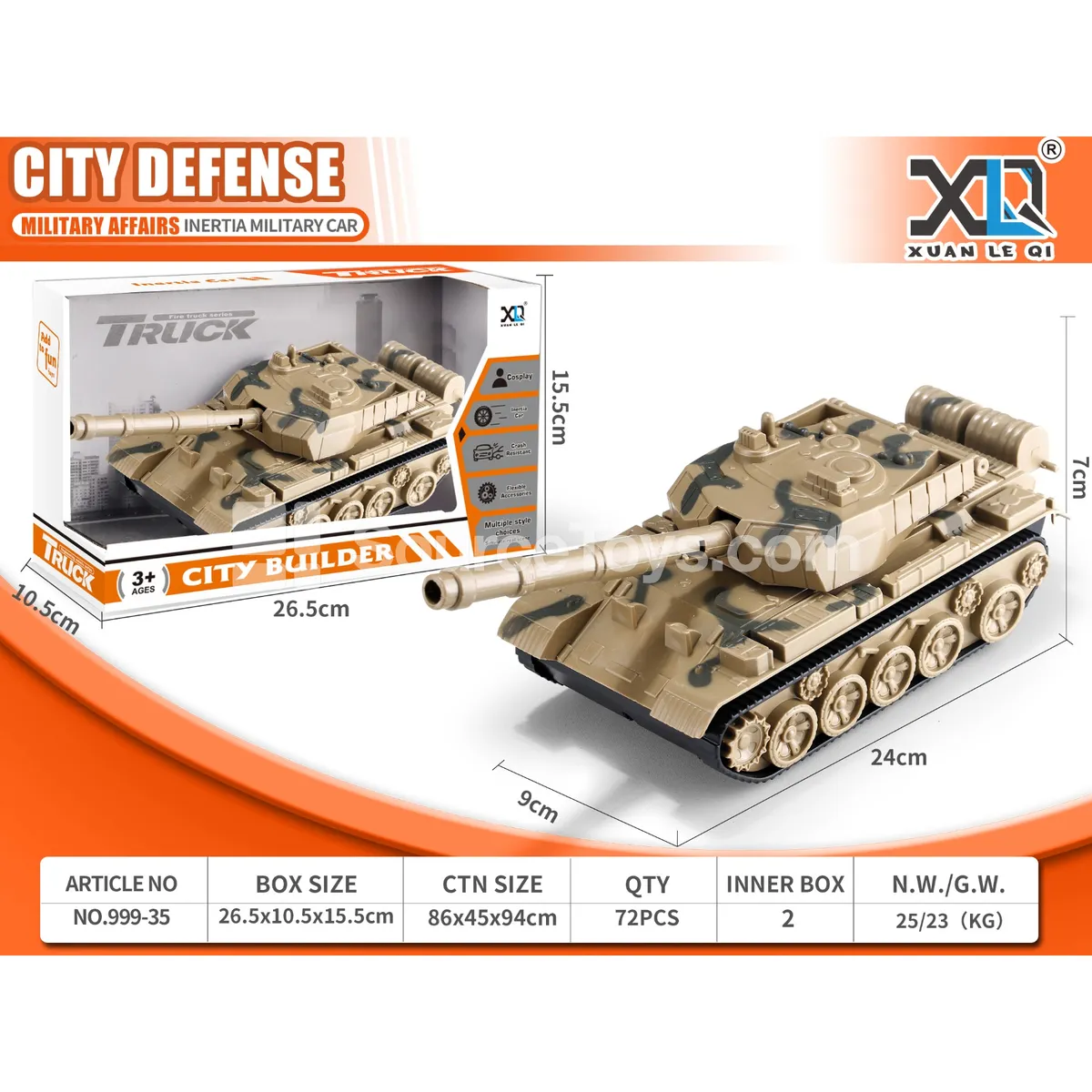 Military Tank with Firing Function Military Tank with Firing Function