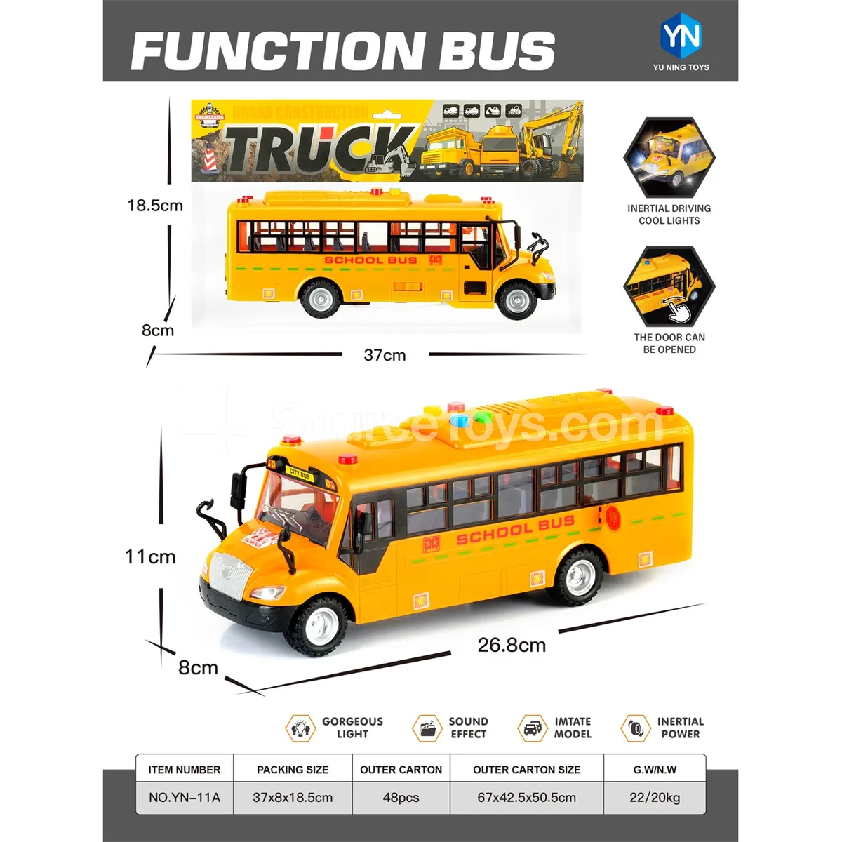 Yellow School Bus with Sound and Light Yellow School Bus with Sound and Light