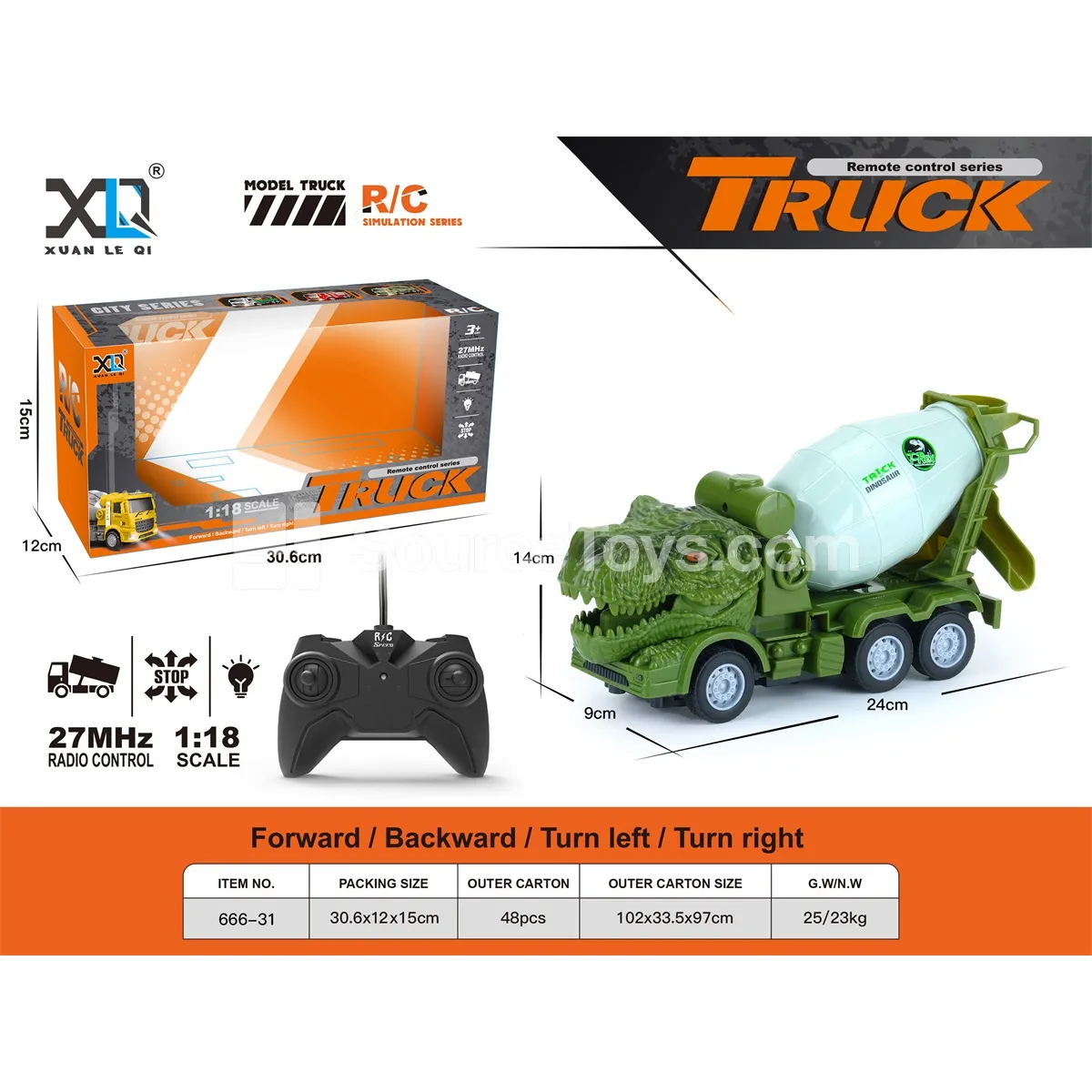 Dinosaur Mixer Truck Dinosaur Mixer Truck