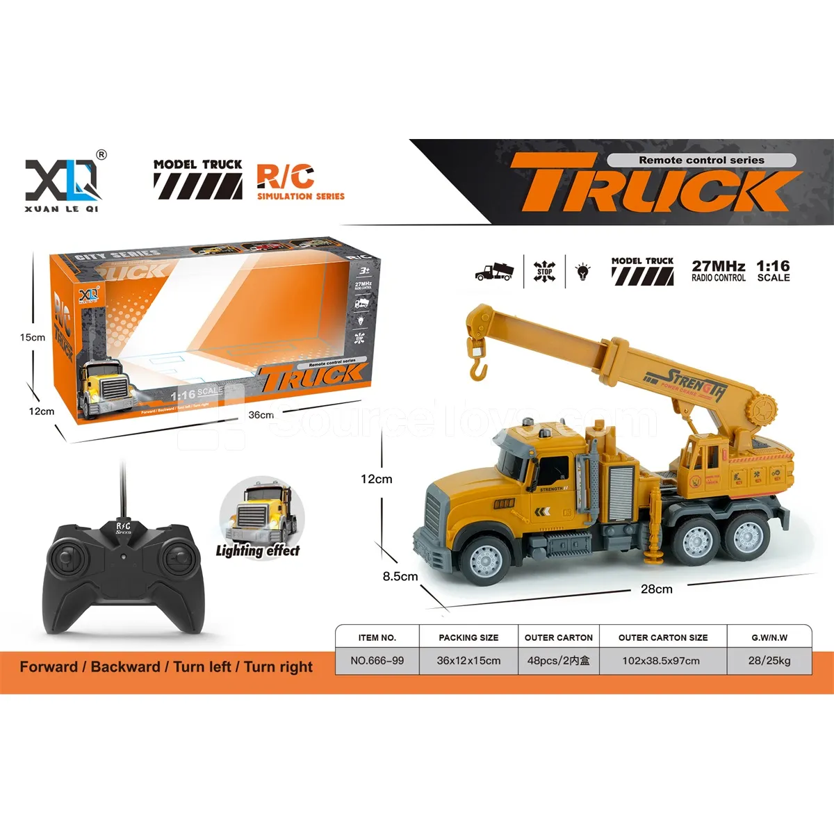 RC Construction Crane Truck