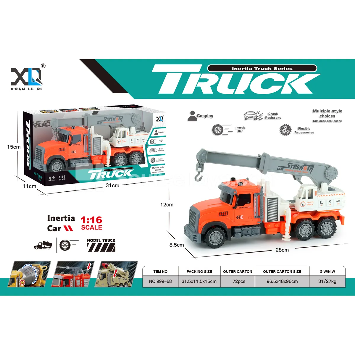 Engineering Crane Truck