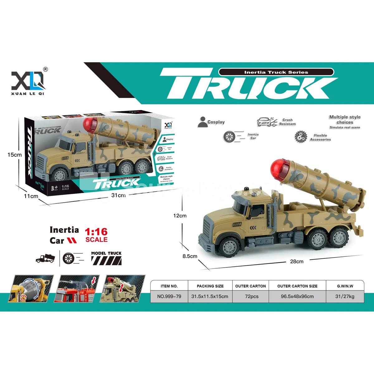 Military Missile Vehicle Toy Military Missile Vehicle Toy