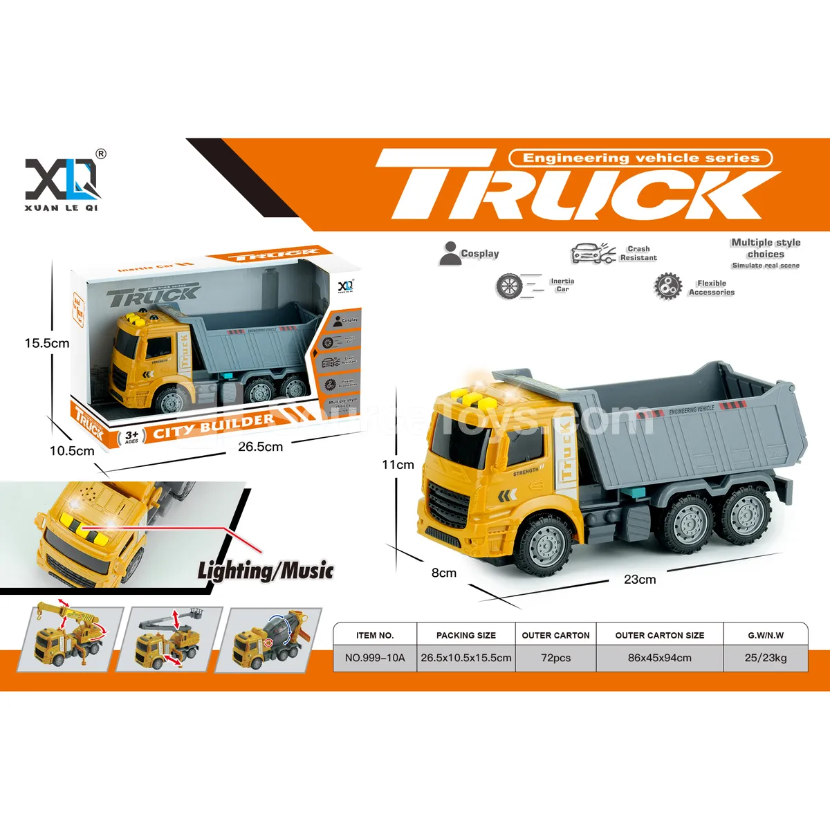Construction Sand Carrier (with sound and light)