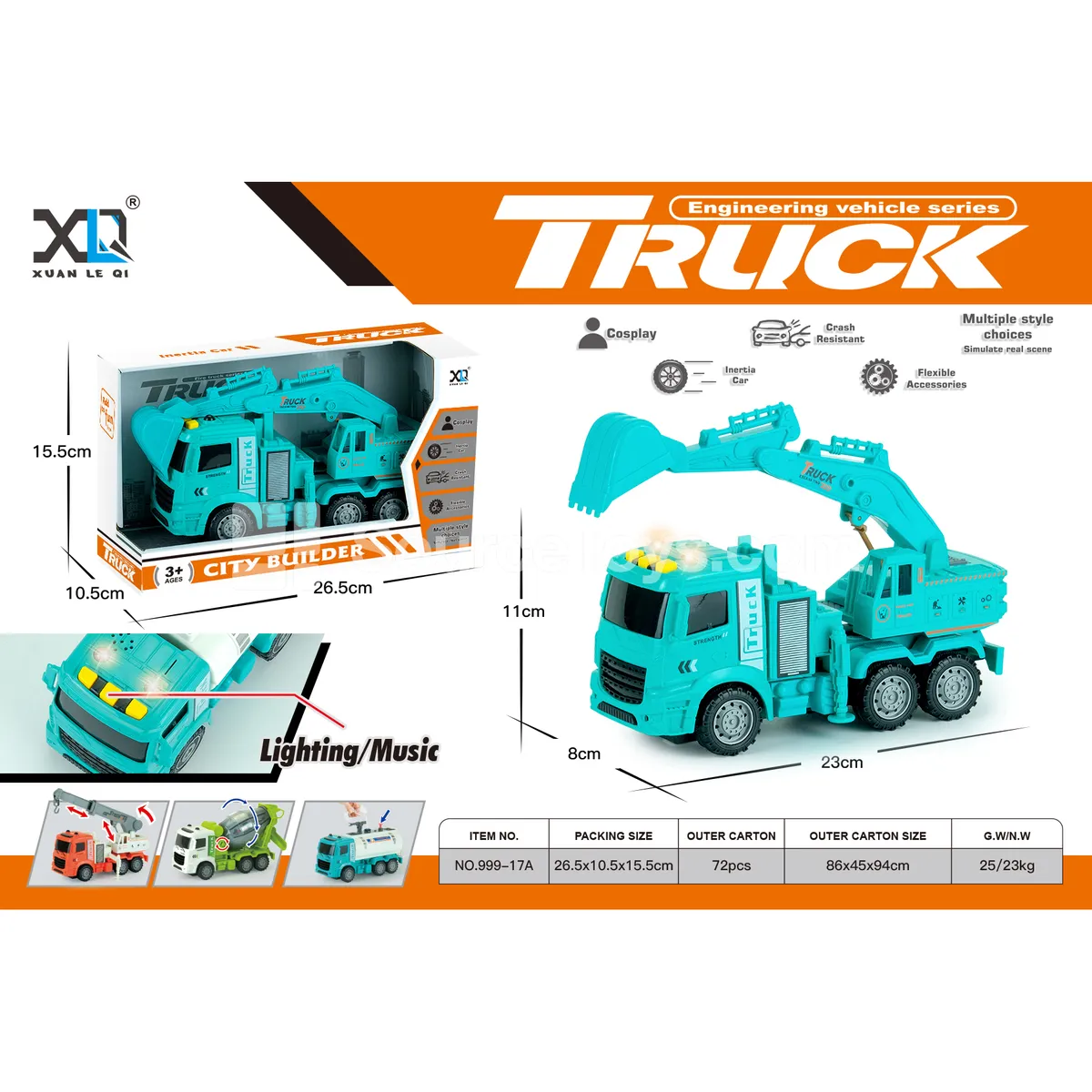Construction Excavator (with sound and light) Construction Excavator (with sound and light)