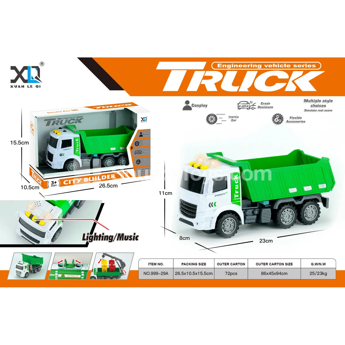 Sanitation Transport Truck (with sound and light) Sanitation Transport Truck (with sound and light)