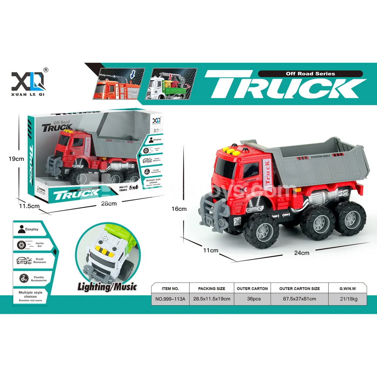Construction Dump Truck with Sound and Light Construction Dump Truck with Sound and Light