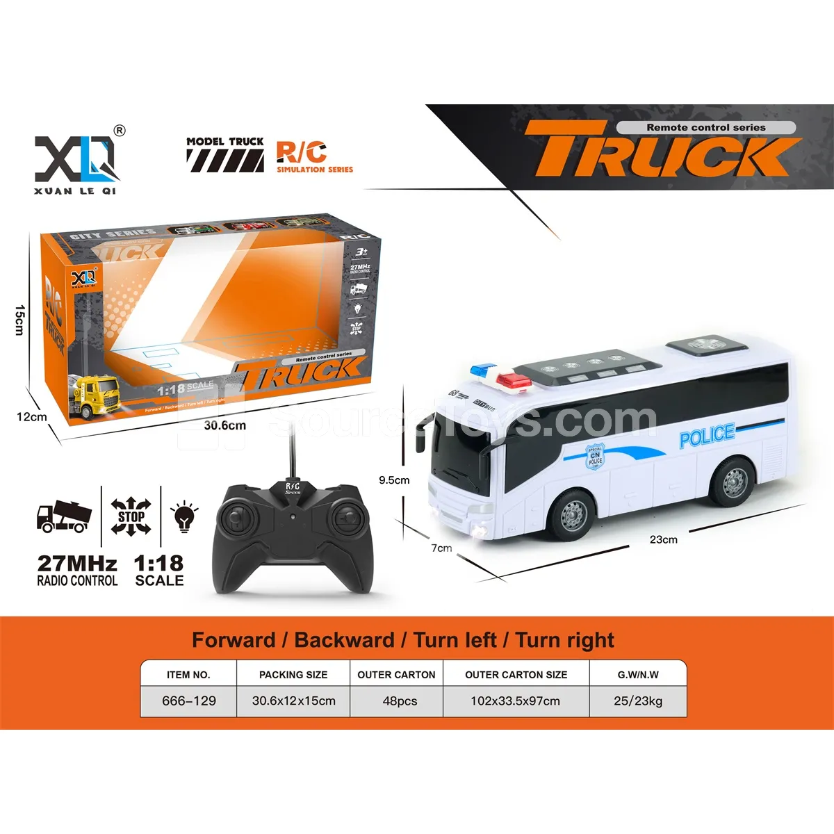 Remote Control Police Bus Remote Control Police Bus