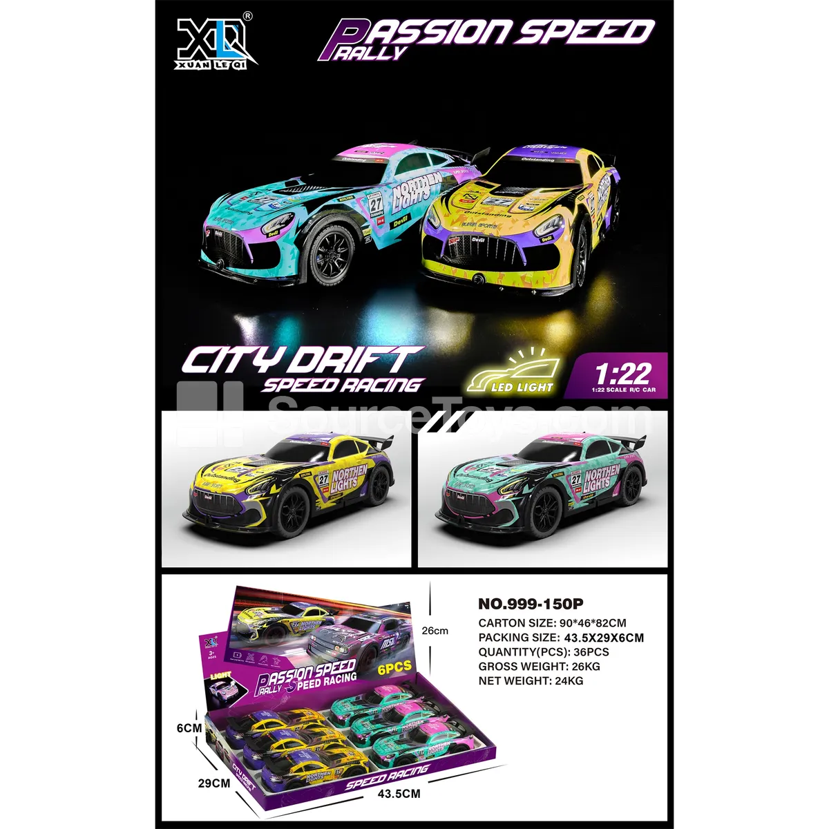 Inertia Light-Up Racing Car