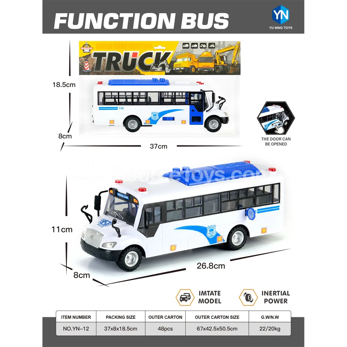 Blue School Bus Toy Blue School Bus Toy