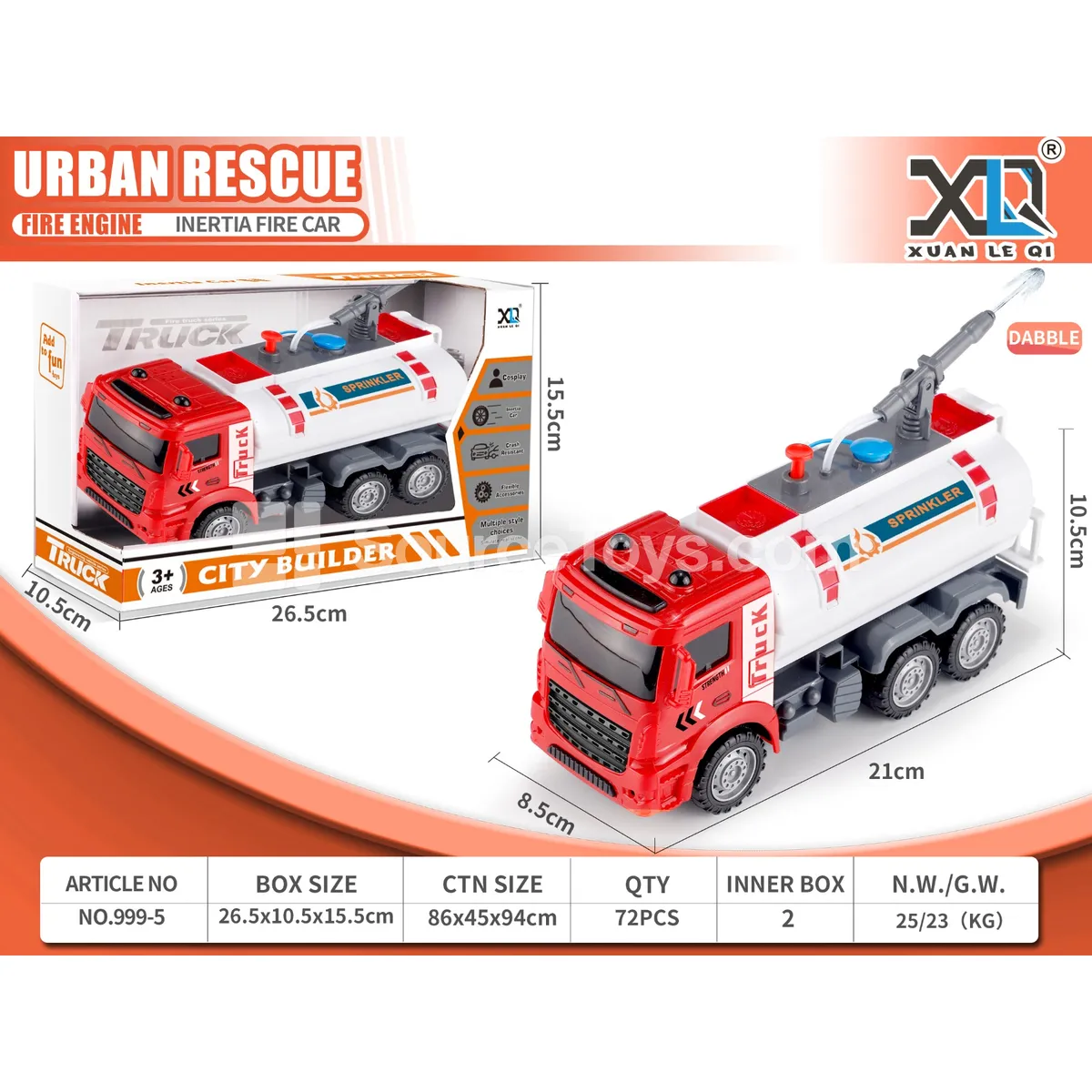 Fire Truck Water Sprayer Toy Fire Truck Water Sprayer Toy