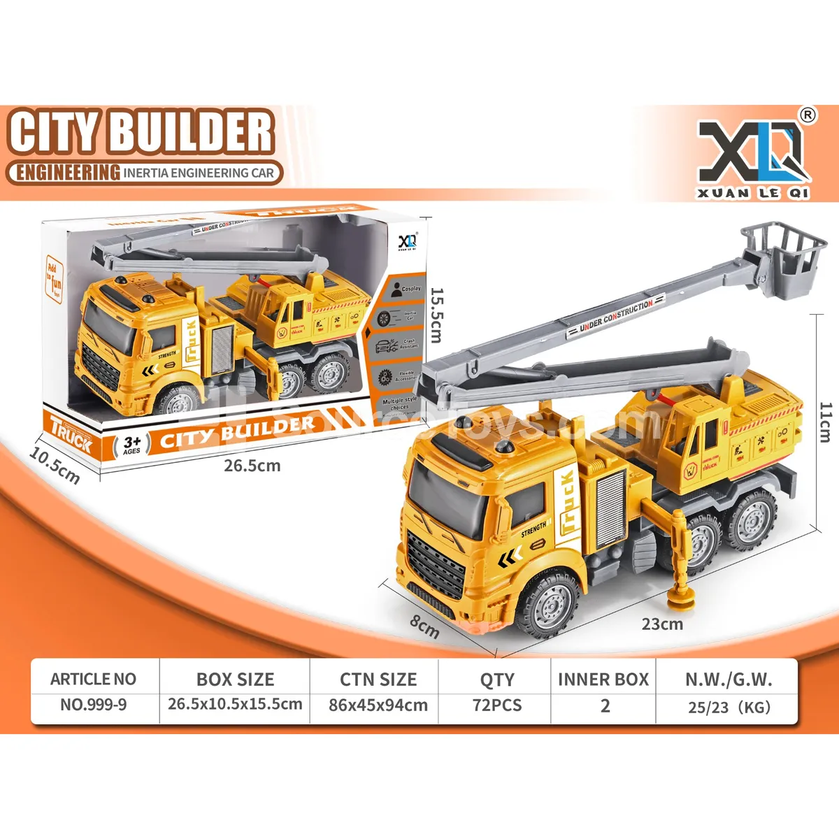Friction-Powered Aerial Ladder Truck Friction-Powered Aerial Ladder Truck