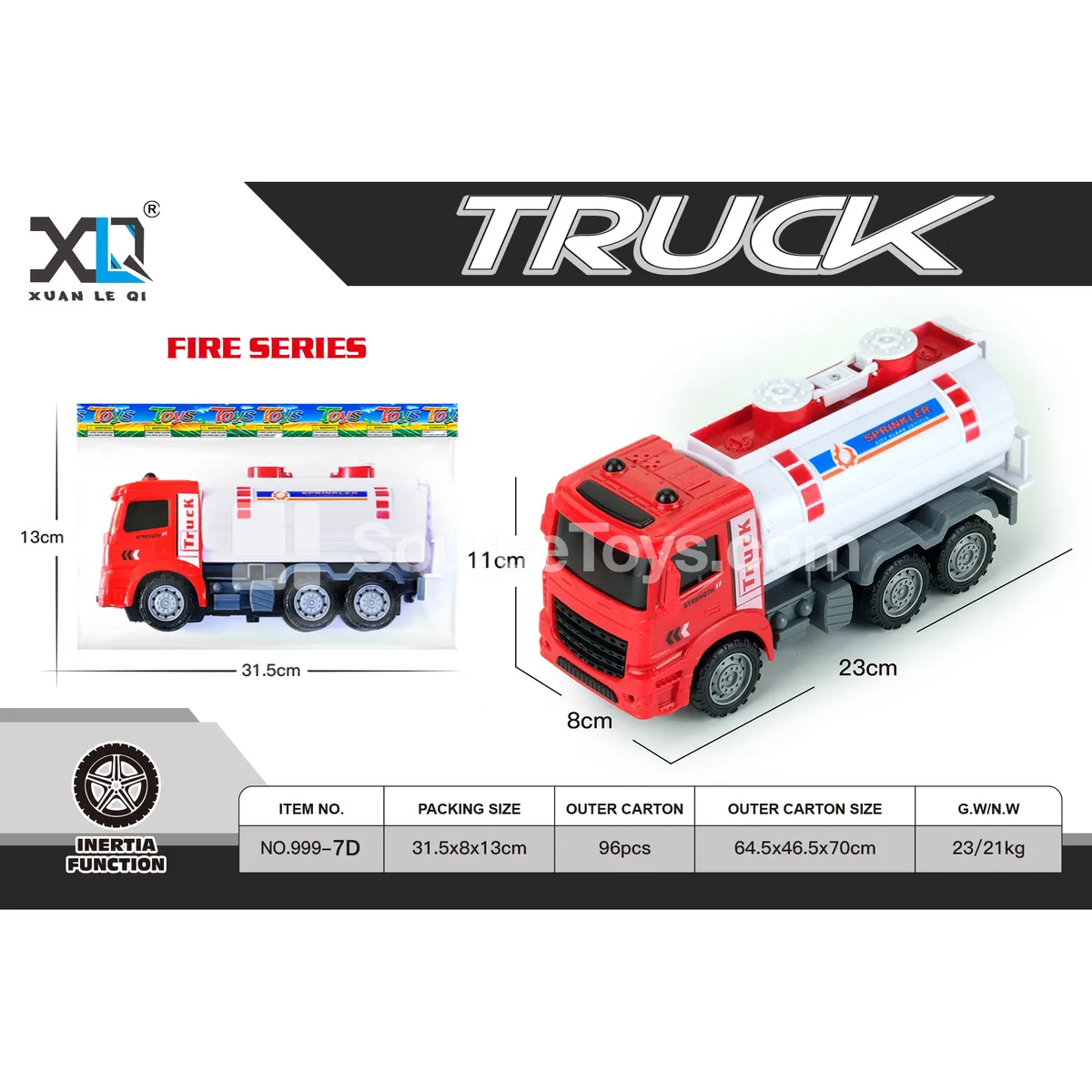 Fire Truck with White Tank Fire Truck with White Tank