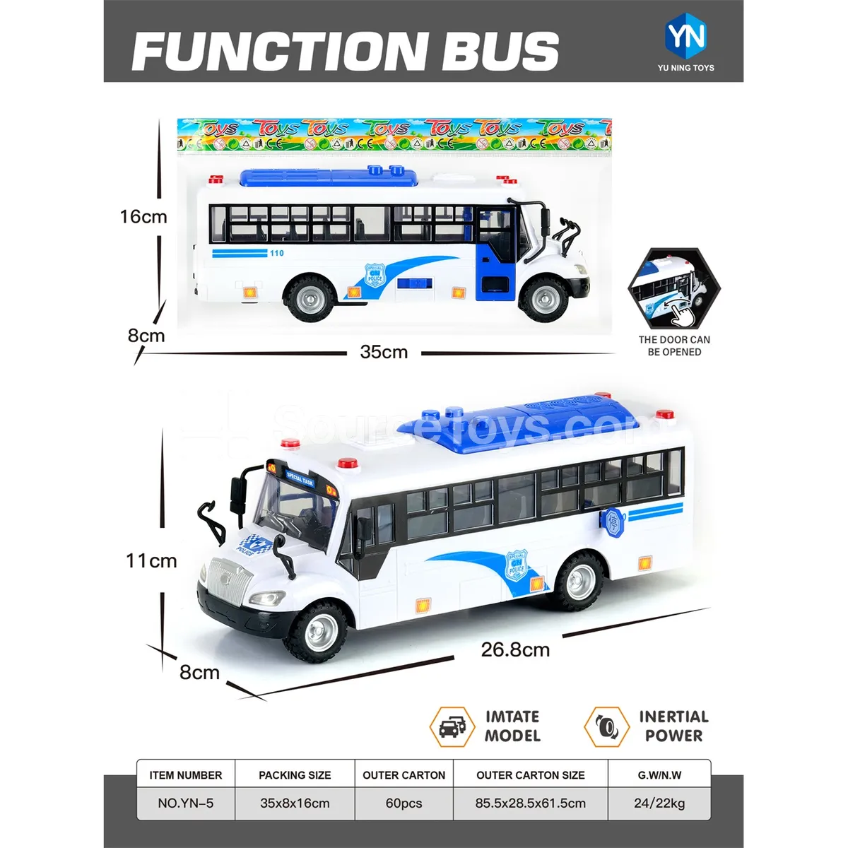 Police School Bus Toy Police School Bus Toy