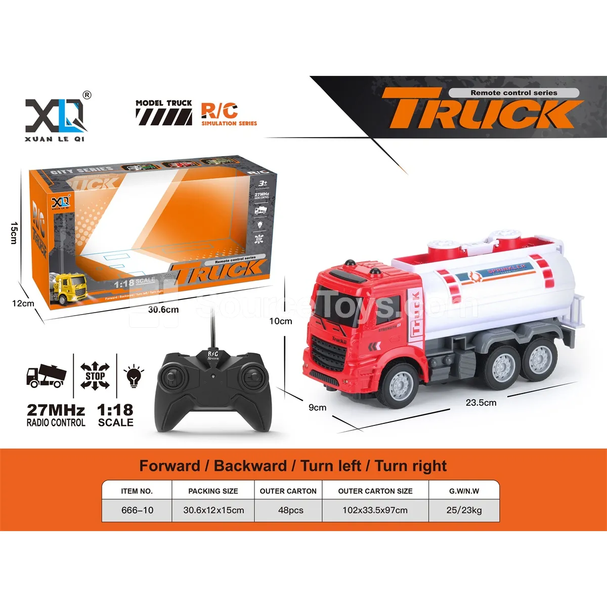 Fire Water Tanker Remote Control Vehicle