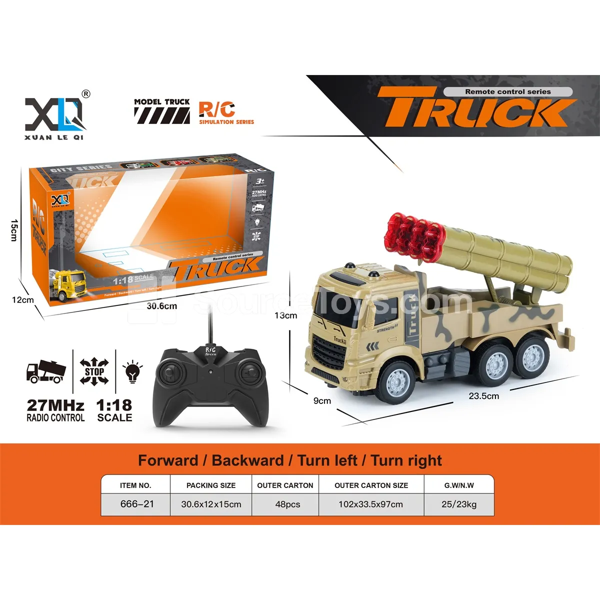 Military Anti-Aircraft Gun Remote Control Toy