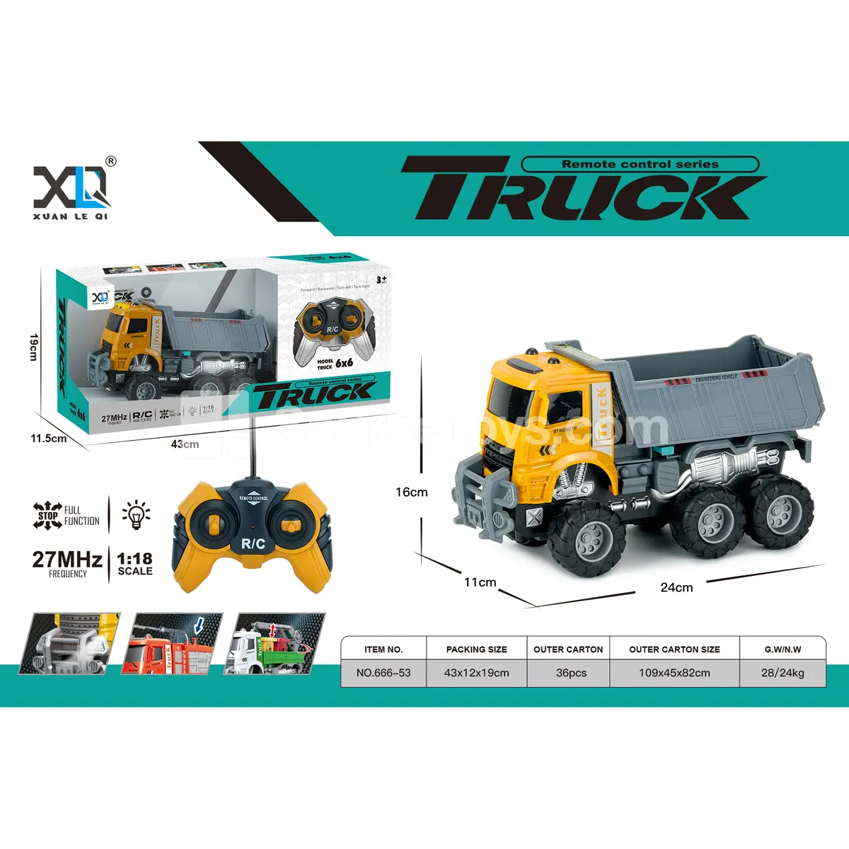 Off-road Big Wheel Construction Sand Hauler with Battery (Electric Version)