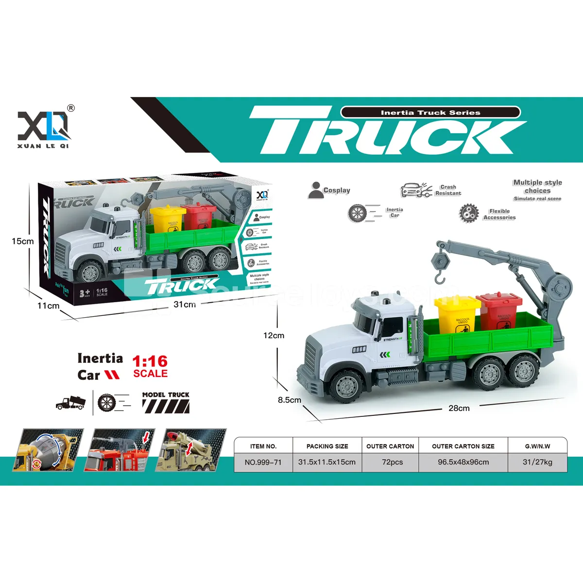 Sanitation Garbage Truck Toy Sanitation Garbage Truck Toy
