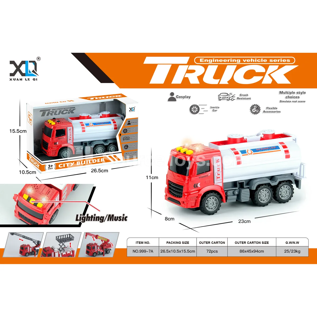 Fire Water Truck (with sound and light) Fire Water Truck (with sound and light)