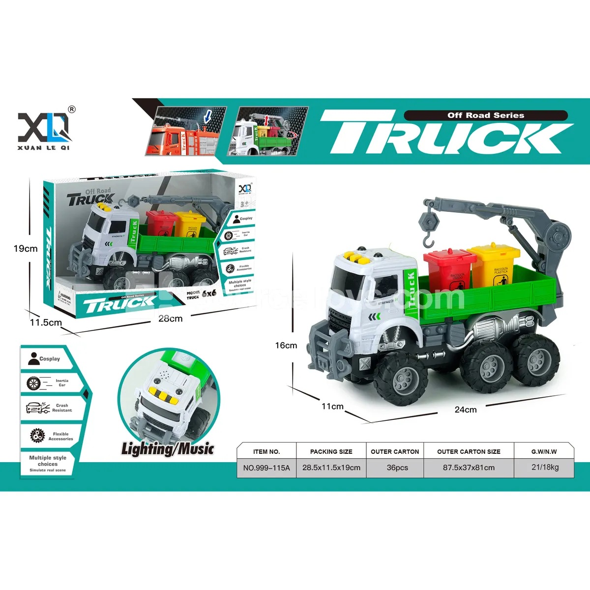 Sanitation Garbage Truck with Sound and Light Sanitation Garbage Truck with Sound and Light