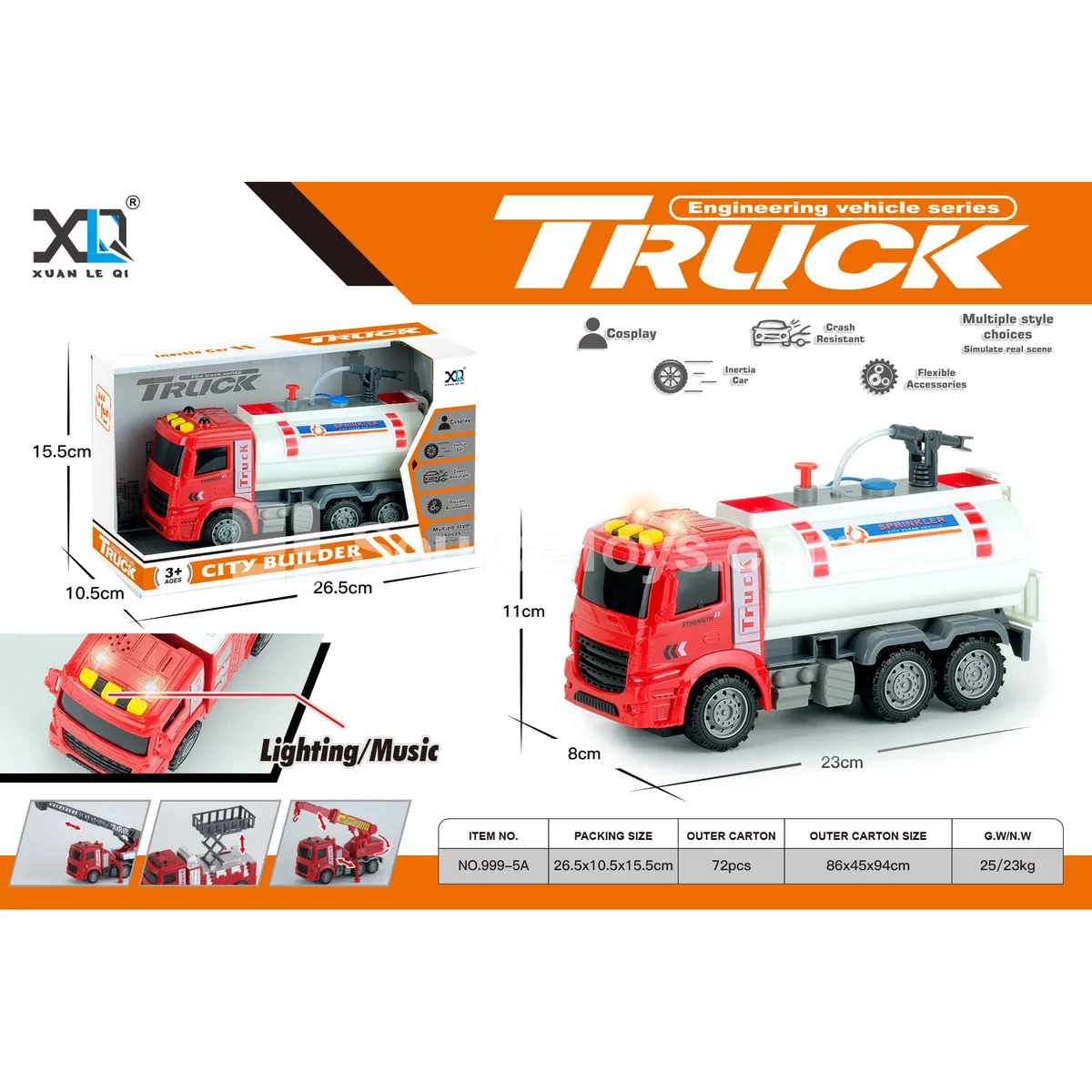 Fire Sprinkler Truck (with sound and light) Fire Sprinkler Truck (with sound and light)