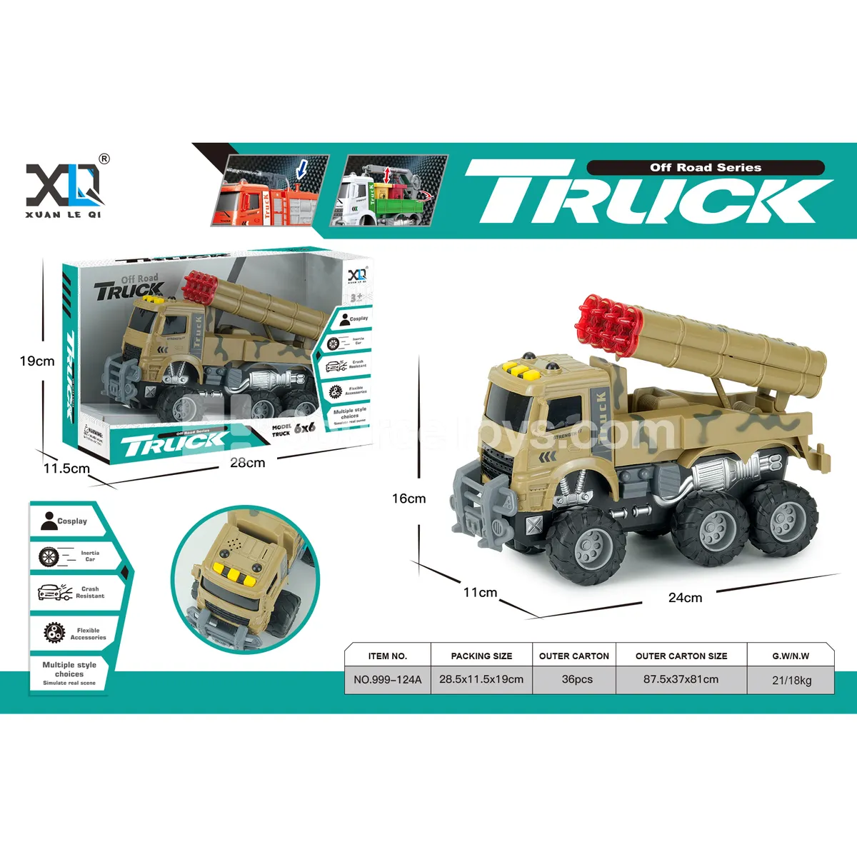 Military Anti-Aircraft Gun Toy with Sound and Light
