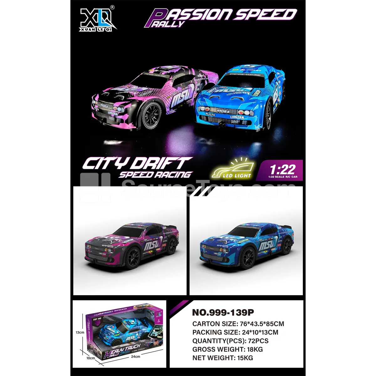 Friction-Powered Light-Up Racing Car Friction-Powered Light-Up Racing Car