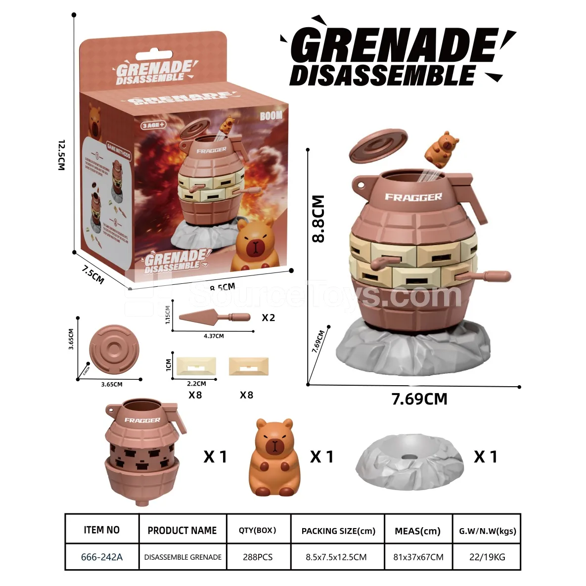 Tabletop Game Disassembly Grenade Tabletop Game Disassembly Grenade