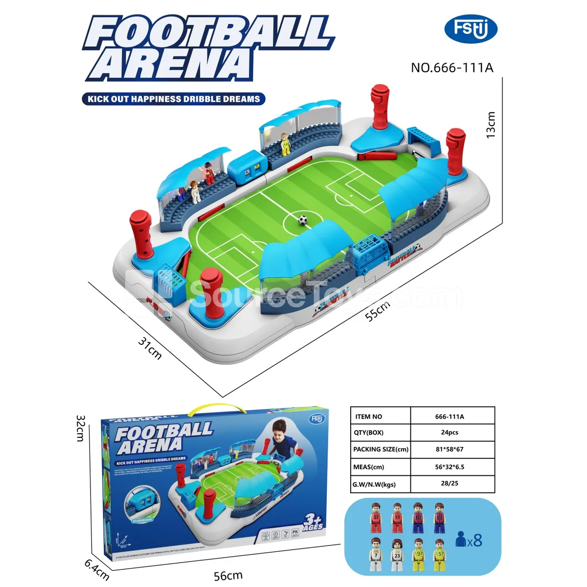 Tabletop Football Field Game (with figures)