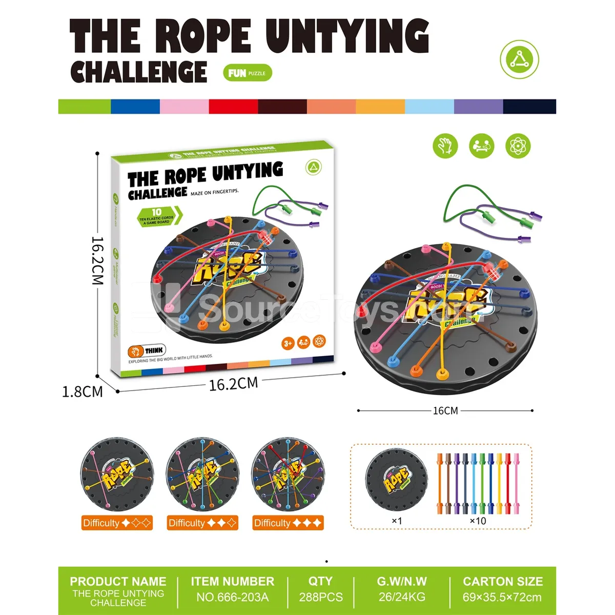 Rope Untangling Challenge Toy