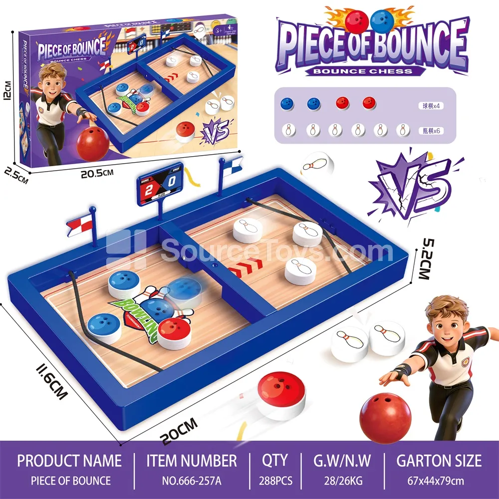 Tabletop Game Battle Bouncing Chess Bowling