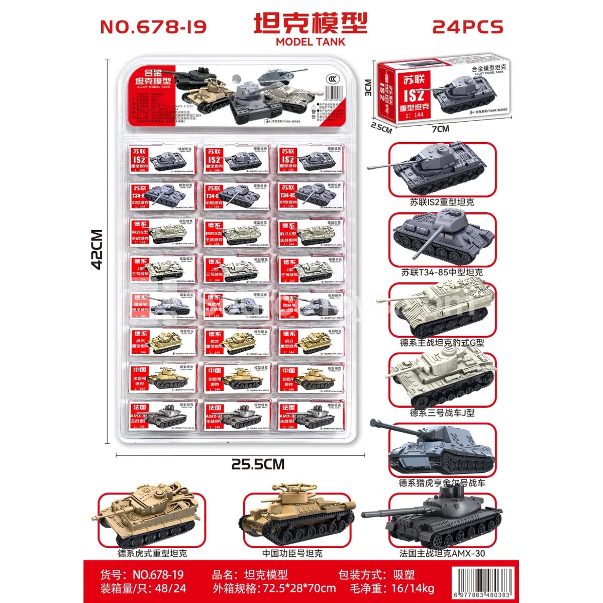 Tank Model (24PCS)