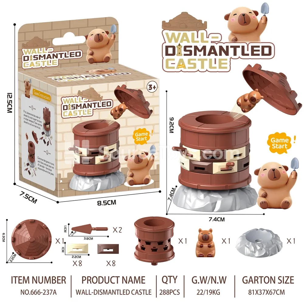 Tabletop Game: Wall-Breaking Castle with Capybara