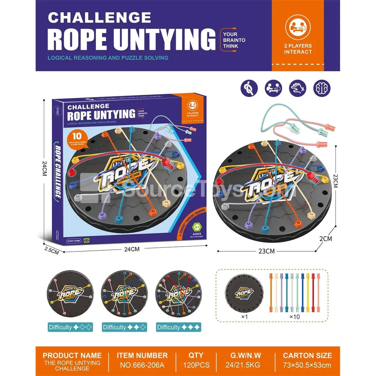 Large Untangling Rope Puzzle