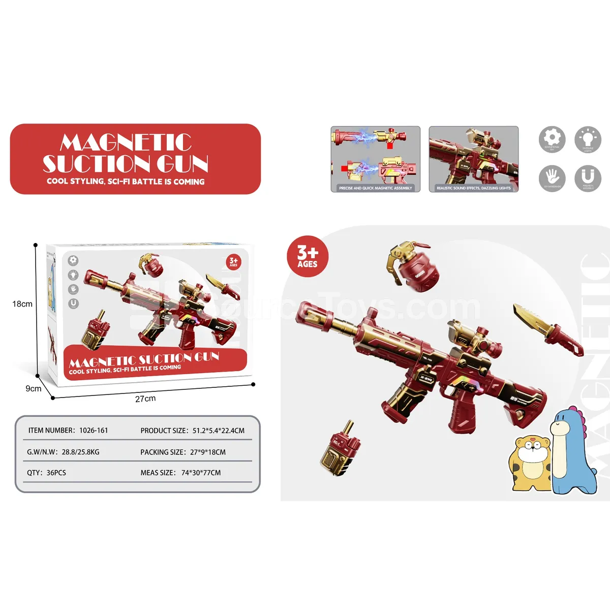 Magnetic Assembly Building Block Gun Magnetic Assembly Building Block Gun