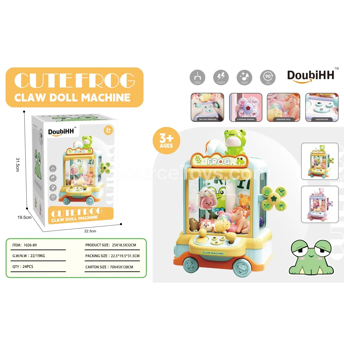 Mini Claw Machine with Dolls Mini Claw Machine with Dolls